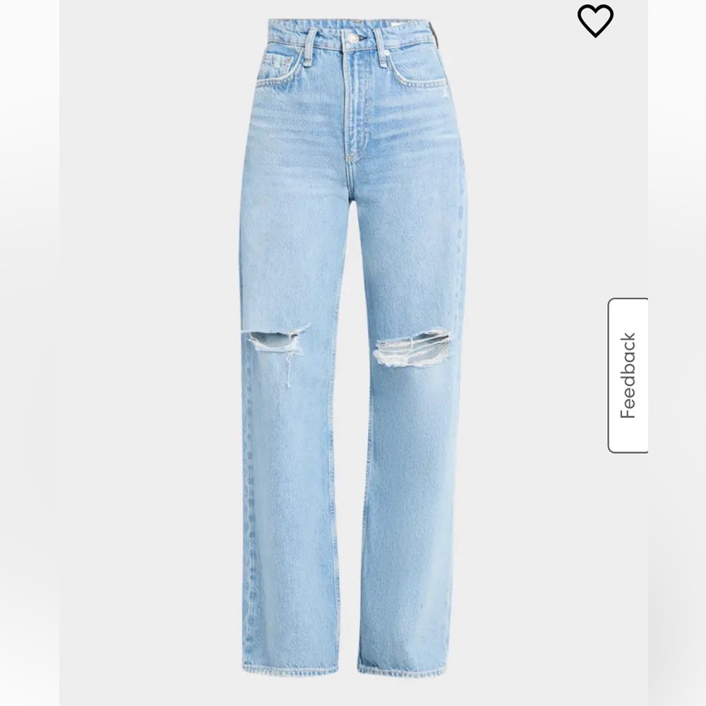 NWT rag & bone Logan Mid-rise Wide-leg Jeans